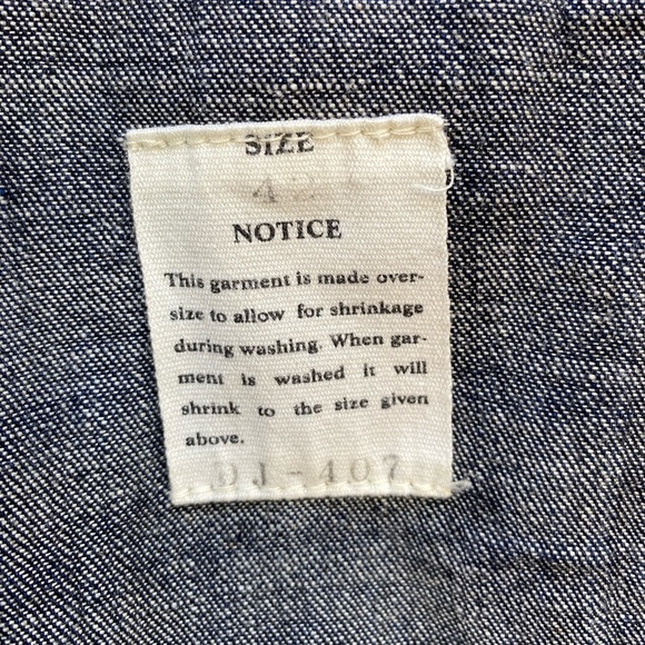 VTG Dry Bones X Japan 🇯🇵 Selvage Denim Jacket, Sz M - Picture 10 of 16